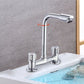 Modern Pre-Rinse Kitchen Faucet Brass Knob Handle Swivel Spout Kitchen Sink Faucet Clearhalo 'Home Improvement' 'home_improvement' 'home_improvement_kitchen_faucets' 'Kitchen Faucets' 'Kitchen Remodel & Kitchen Fixtures' 'Kitchen Sinks & Faucet Components' 'kitchen_faucets' 1200x1200_d3c5a738-0c41-4321-a6b8-fe8646560a36
