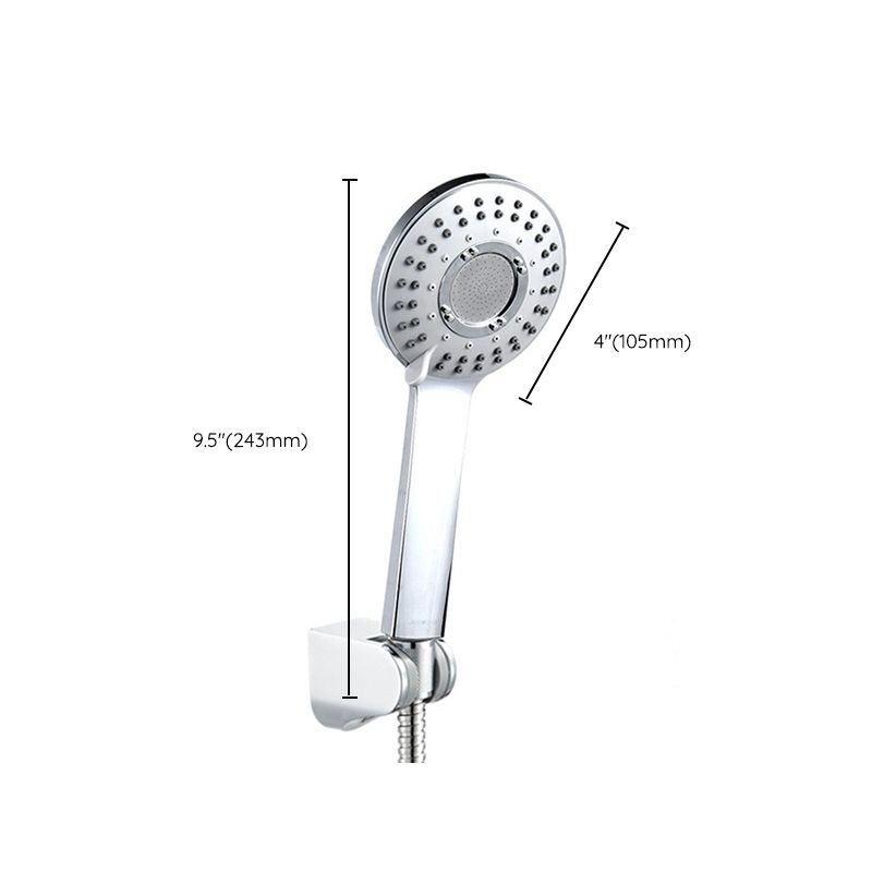 Modern Style Round Handheld Shower Bathroom Metal Wall Mounted Hand Shower Clearhalo 'Bathroom Remodel & Bathroom Fixtures' 'Home Improvement' 'home_improvement' 'home_improvement_shower_heads' 'Shower Heads' 'shower_heads' 'Showers & Bathtubs Plumbing' 'Showers & Bathtubs' 1200x1200_d3cc2f07-d748-4e6f-96a9-8a3ee1edca75
