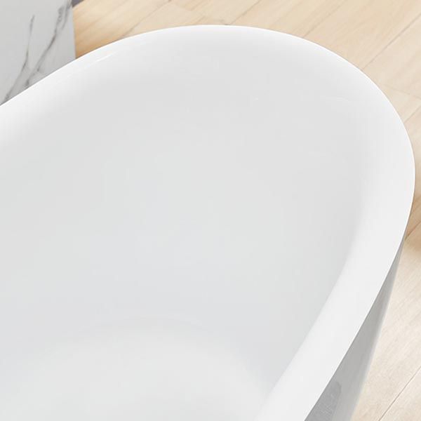 Modern Acrylic Bathtub Home and Hotel Freestanding Bath Tub in White Clearhalo 'Bathroom Remodel & Bathroom Fixtures' 'Bathtubs' 'Home Improvement' 'home_improvement' 'home_improvement_bathtubs' 'Showers & Bathtubs' 1200x1200_d3da13f8-eaf0-4ed4-8cf4-6b63c00784c6
