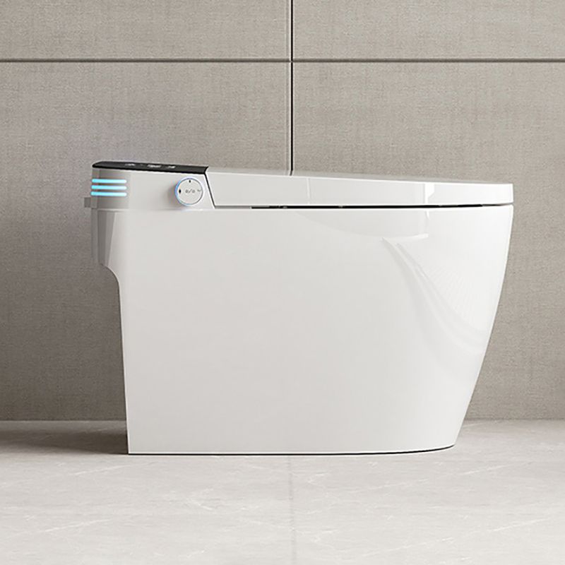 Modern White Temperature Control Bidet Elongated Toilet Seat Bidet with Heated Seat Clearhalo 'Bathroom Remodel & Bathroom Fixtures' 'Bidets' 'Home Improvement' 'home_improvement' 'home_improvement_bidets' 'Toilets & Bidets' 1200x1200_d3e2a403-64e9-4380-b284-243a450216c8