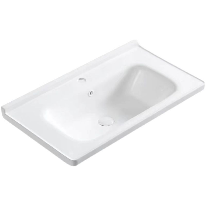 Modern Basin Sink Porcelain with Overflow Drop-in Bathroom Sink(Not Included Faucet) Clearhalo 'Bathroom Remodel & Bathroom Fixtures' 'Bathroom Sinks & Faucet Components' 'Bathroom Sinks' 'bathroom_sink' 'Home Improvement' 'home_improvement' 'home_improvement_bathroom_sink' 1200x1200_d3e625ba-0e0f-4d48-bdc3-e8c016d5bbd7