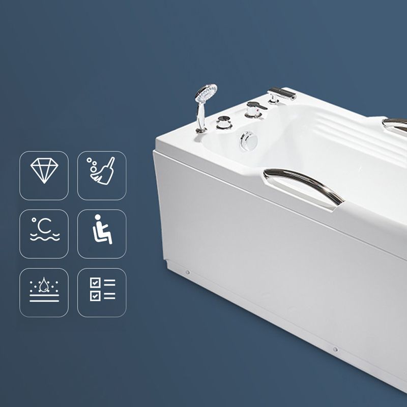 Modern with Faucet Bathtub Bathroom Soaking Rectangular Bath Tub Clearhalo 'Bathroom Remodel & Bathroom Fixtures' 'Bathtubs' 'Home Improvement' 'home_improvement' 'home_improvement_bathtubs' 'Showers & Bathtubs' 1200x1200_d3e92126-7b64-448e-9b5e-a088d34c6065