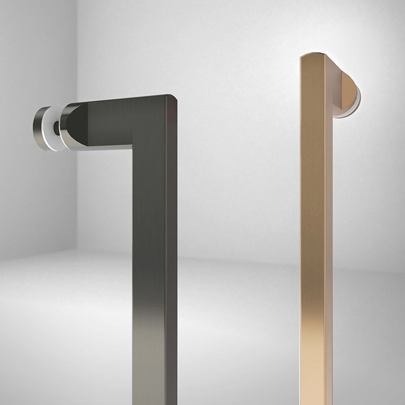 Double Shift Semi Frameless Narrow Bezel Tempered Glass Shower Door Clearhalo 'Bathroom Remodel & Bathroom Fixtures' 'Home Improvement' 'home_improvement' 'home_improvement_shower_tub_doors' 'Shower and Tub Doors' 'shower_tub_doors' 'Showers & Bathtubs' 1200x1200_d40e6413-49cc-4957-91f9-91fd6c11d3e8