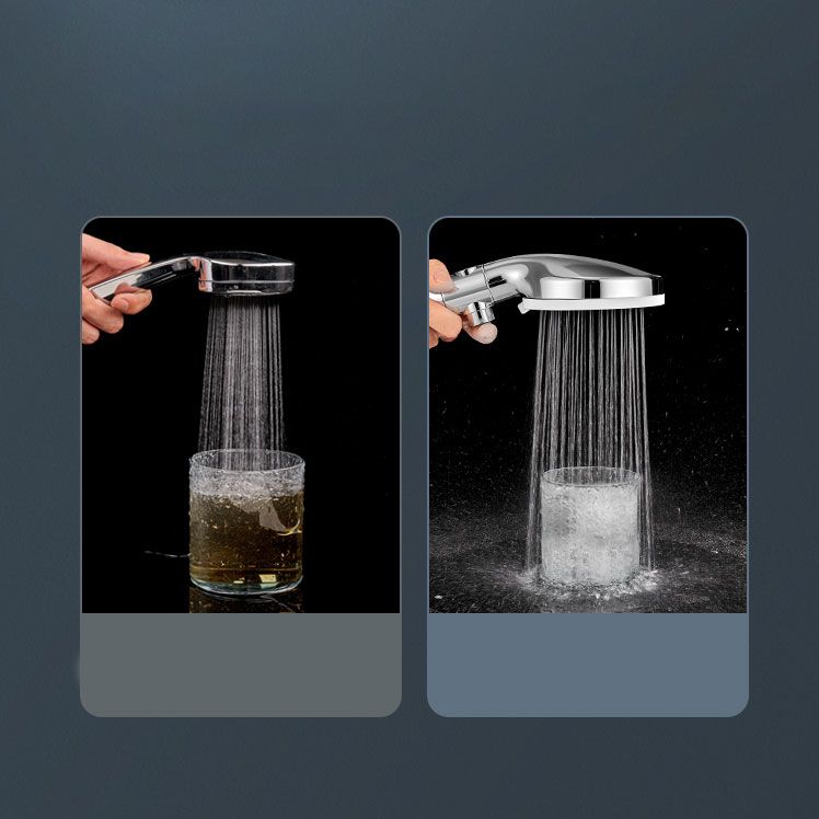 Contemporary Handheld Shower Head Round Shower Head Combo in Silver Clearhalo 'Bathroom Remodel & Bathroom Fixtures' 'Home Improvement' 'home_improvement' 'home_improvement_shower_heads' 'Shower Heads' 'shower_heads' 'Showers & Bathtubs Plumbing' 'Showers & Bathtubs' 1200x1200_d414691d-3762-430a-ac0a-ddcae7bd421b