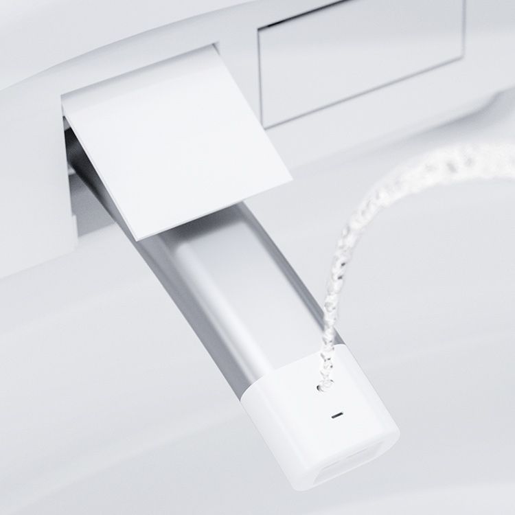 White Electronic Toilet Seat Elongated Floor Standing Bidet with Heated Seat Clearhalo 'Bathroom Remodel & Bathroom Fixtures' 'Bidets' 'Home Improvement' 'home_improvement' 'home_improvement_bidets' 'Toilets & Bidets' 1200x1200_d41574db-29d5-425c-a8c0-1a784698e4bb