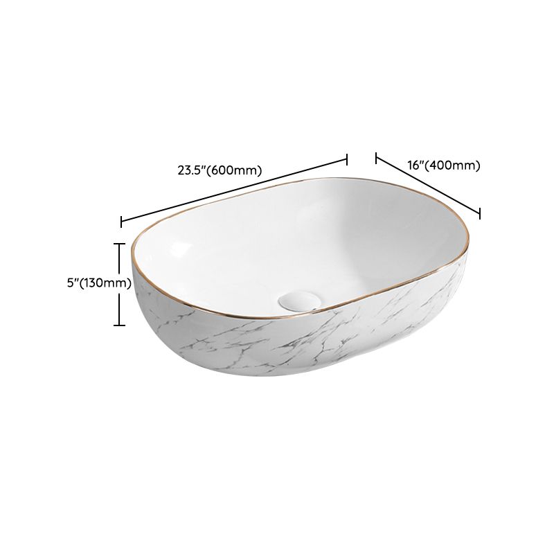 Contemporary Bathroom Sink Pop-Up Drain Porcelain Rectangular Vessel Bathroom Sink Clearhalo 'Bathroom Remodel & Bathroom Fixtures' 'Bathroom Sinks & Faucet Components' 'Bathroom Sinks' 'bathroom_sink' 'Home Improvement' 'home_improvement' 'home_improvement_bathroom_sink' 1200x1200_d416787c-da3a-4a17-9fbb-e193010d8c3c