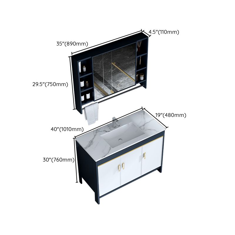 Floor Mount Modern Bathroom Vanity Blue Single-Sink Rectangular Vanity Set Clearhalo 'Bathroom Remodel & Bathroom Fixtures' 'Bathroom Vanities' 'bathroom_vanities' 'Home Improvement' 'home_improvement' 'home_improvement_bathroom_vanities' 1200x1200_d429627c-79f5-46d9-9dfd-3dddedc87bab