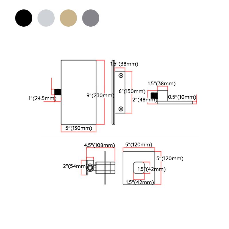 Wall Mounted 1 Handle Waterfall Faucet, Full Copper Hot and Cold Bathroom Basin Faucet Clearhalo 'Bathroom Remodel & Bathroom Fixtures' 'Bathroom Sink Faucets' 'Bathroom Sinks & Faucet Components' 'bathroom_sink_faucets' 'Home Improvement' 'home_improvement' 'home_improvement_bathroom_sink_faucets' 1200x1200_d456def6-491e-469c-8fe7-2c8877d0f1ca