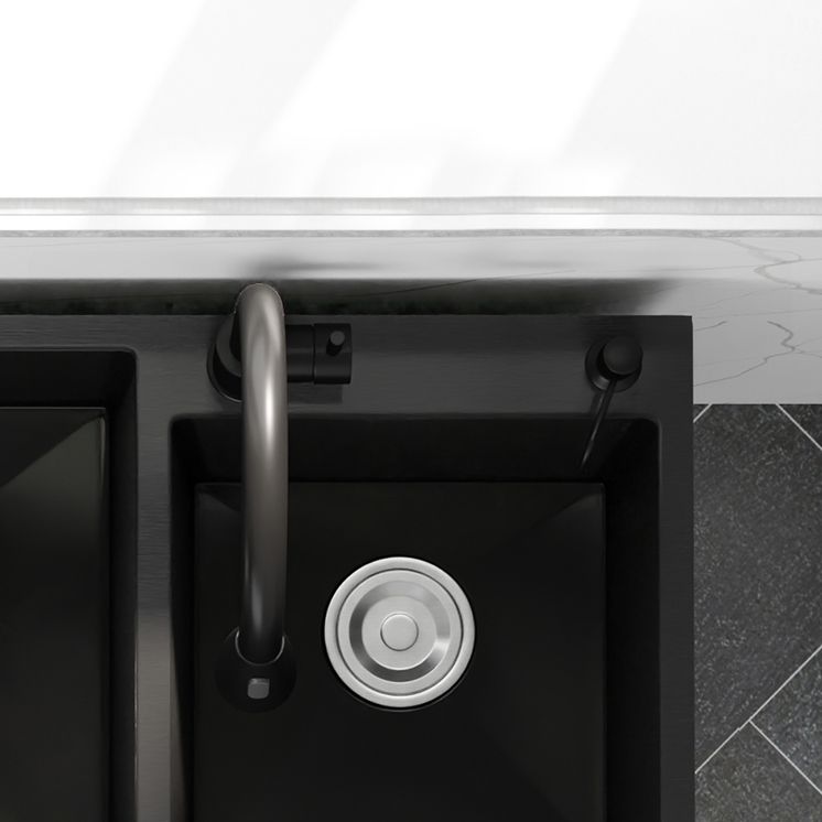 Modern Style Kitchen Sink Stainless Steel All-in-one Kitchen Sink with Drain Strainer Kit Clearhalo 'Home Improvement' 'home_improvement' 'home_improvement_kitchen_sinks' 'Kitchen Remodel & Kitchen Fixtures' 'Kitchen Sinks & Faucet Components' 'Kitchen Sinks' 'kitchen_sinks' 1200x1200_d48d5c39-cb8c-4334-af00-4a5791a5a4e1