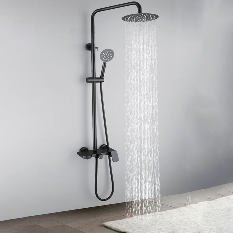Modern Oval Swivel Shower Stainless Steel Shower Head Shower Faucet on Wall Clearhalo 'Bathroom Remodel & Bathroom Fixtures' 'Home Improvement' 'home_improvement' 'home_improvement_shower_faucets' 'Shower Faucets & Systems' 'shower_faucets' 'Showers & Bathtubs Plumbing' 'Showers & Bathtubs' 1200x1200_d492a7c5-c9a9-4a6e-a4f0-4e38cbffe9e7