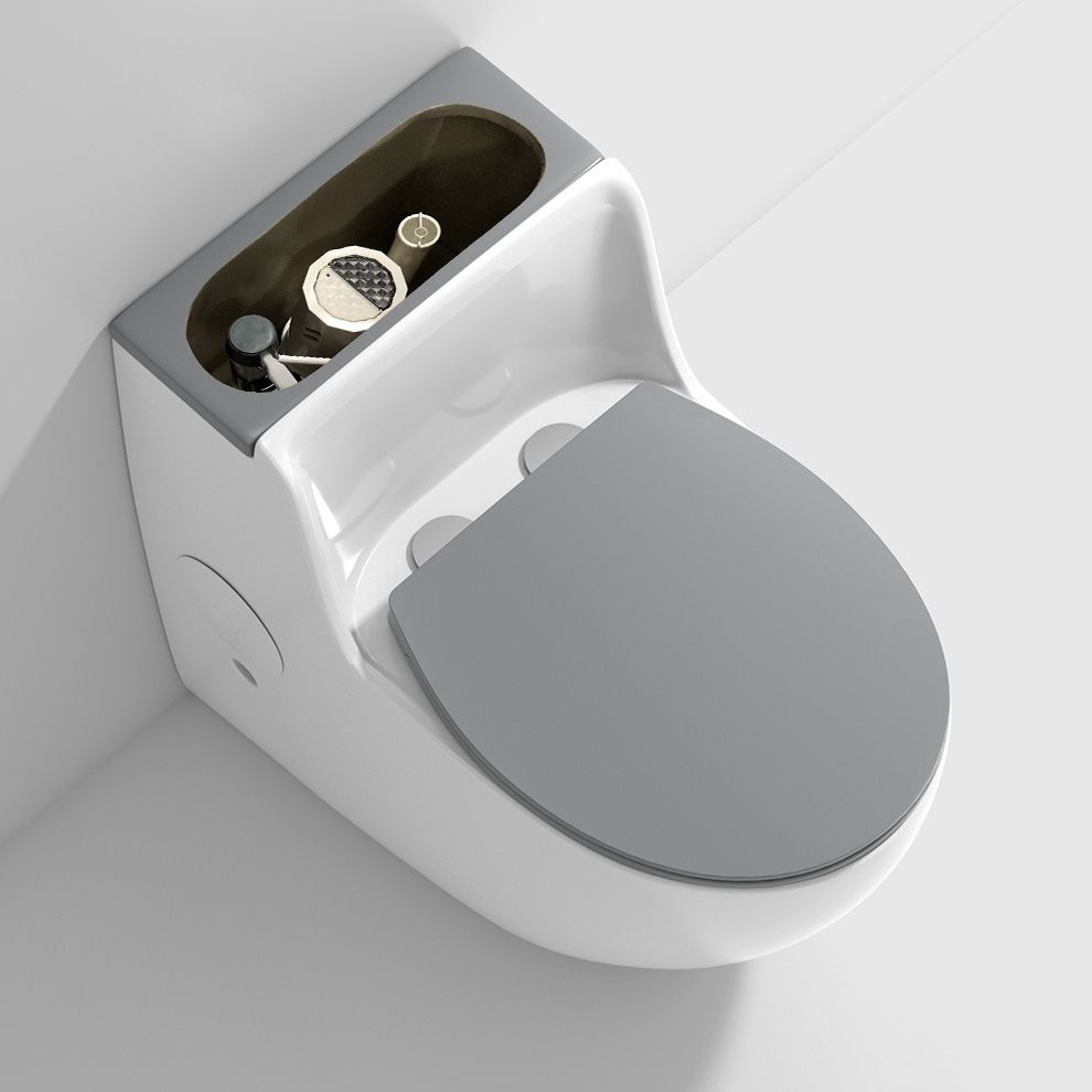 Modern Elongated Toilet Bowl Siphon Jet Flush Toilet with Seat Clearhalo 'Bathroom Remodel & Bathroom Fixtures' 'Home Improvement' 'home_improvement' 'home_improvement_toilets' 'Toilets & Bidets' 'Toilets' 1200x1200_d4a244f2-c864-48c2-848a-467f4c191a91