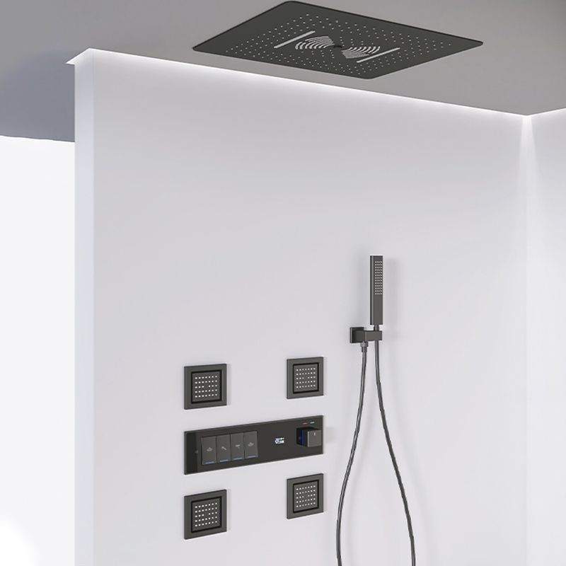 Shower Set All Copper into The Wall Concealed Digital Display Shower Set Clearhalo 'Bathroom Remodel & Bathroom Fixtures' 'Home Improvement' 'home_improvement' 'home_improvement_shower_faucets' 'Shower Faucets & Systems' 'shower_faucets' 'Showers & Bathtubs Plumbing' 'Showers & Bathtubs' 1200x1200_d4ac2903-6a27-4da0-b0cb-65f548db46f2