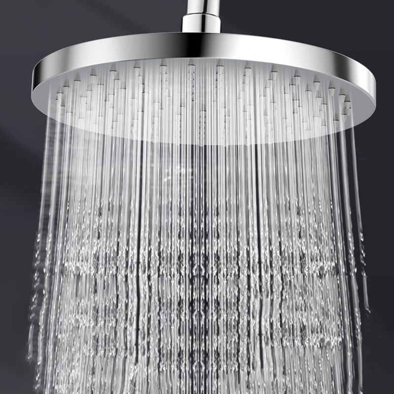 Metal Shower Combo Contemporary Fixed Shower Head with Round and Rectangular Shape Clearhalo 'Bathroom Remodel & Bathroom Fixtures' 'Home Improvement' 'home_improvement' 'home_improvement_shower_heads' 'Shower Heads' 'shower_heads' 'Showers & Bathtubs Plumbing' 'Showers & Bathtubs' 1200x1200_d4e69c1a-41d4-4aa7-af8f-9d438540c003