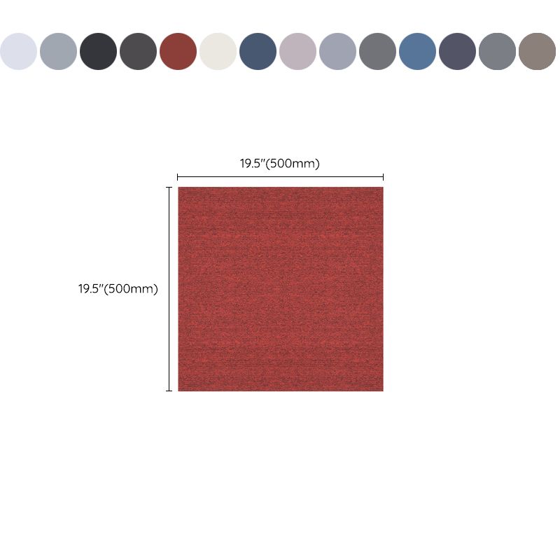 Office Room Carpet Tiles Solid Color Level Loop Square Carpet Tiles Clearhalo 'Carpet Tiles & Carpet Squares' 'carpet_tiles_carpet_squares' 'Flooring 'Home Improvement' 'home_improvement' 'home_improvement_carpet_tiles_carpet_squares' Walls and Ceiling' 1200x1200_d4e6acef-7823-4f95-aa61-3c815d54e2da