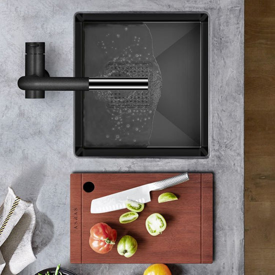 Contemporary Style Kitchen Sink Stainless Steel Overflow Hole Design ...