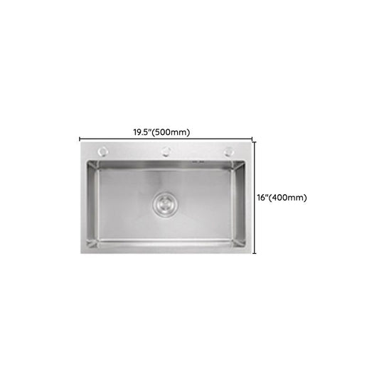 Modern Kitchen Sink Stainless Rectangular Kitchen Sink with Pull-out Faucet Clearhalo 'Home Improvement' 'home_improvement' 'home_improvement_kitchen_sinks' 'Kitchen Remodel & Kitchen Fixtures' 'Kitchen Sinks & Faucet Components' 'Kitchen Sinks' 'kitchen_sinks' 1200x1200_d5316f2c-95b6-4190-987c-f90b2699713a