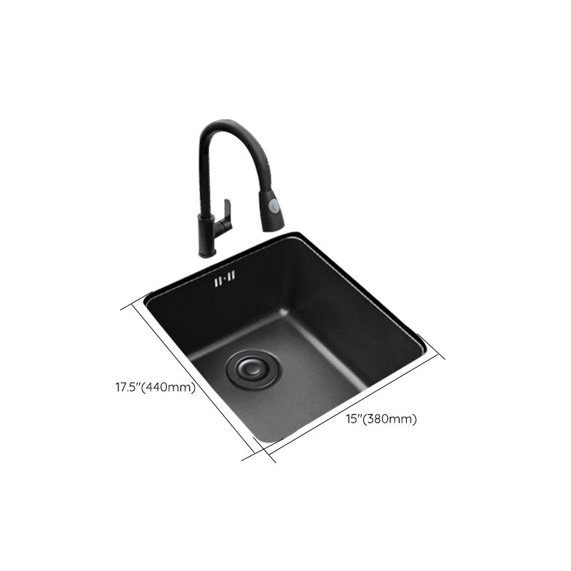 Black Stainless Steel Sink Single Bowl Undermount Sink with Basket Strainer Clearhalo 'Home Improvement' 'home_improvement' 'home_improvement_kitchen_sinks' 'Kitchen Remodel & Kitchen Fixtures' 'Kitchen Sinks & Faucet Components' 'Kitchen Sinks' 'kitchen_sinks' 1200x1200_d53f4470-e0c8-4fac-ad89-9c44839cf78c