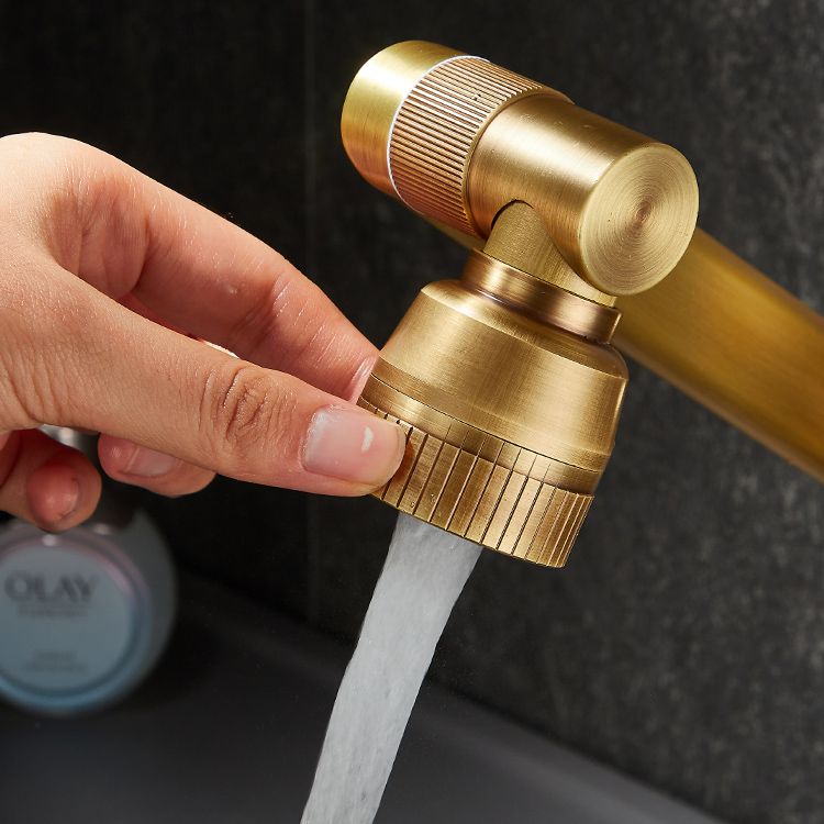 Farmhouse Wide Spread Bathroom Faucet Brass 1-Handle Lavatory Faucet Clearhalo 'Bathroom Remodel & Bathroom Fixtures' 'Bathroom Sink Faucets' 'Bathroom Sinks & Faucet Components' 'bathroom_sink_faucets' 'Home Improvement' 'home_improvement' 'home_improvement_bathroom_sink_faucets' 1200x1200_d54266b7-936d-4c98-b994-3f87af850975