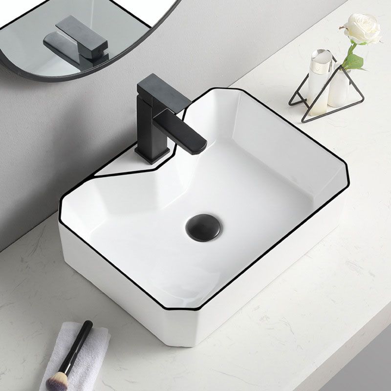 Contemporary Bathroom Sink with Pop-Up Drain Rectangular Vessel Bathroom Sink Only Clearhalo 'Bathroom Remodel & Bathroom Fixtures' 'Bathroom Sinks & Faucet Components' 'Bathroom Sinks' 'bathroom_sink' 'Home Improvement' 'home_improvement' 'home_improvement_bathroom_sink' 1200x1200_d55a5fab-170e-4eec-bb87-a512fcbcbf17