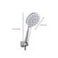 Modern Style Round Handheld Shower Bathroom Metal Wall Mounted Hand Shower Clearhalo 'Bathroom Remodel & Bathroom Fixtures' 'Home Improvement' 'home_improvement' 'home_improvement_shower_heads' 'Shower Heads' 'shower_heads' 'Showers & Bathtubs Plumbing' 'Showers & Bathtubs' 1200x1200_d560c798-eff1-4df0-84b7-8242f74027f3