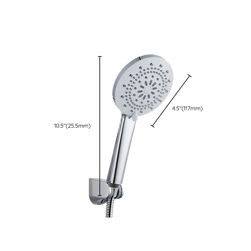 Modern Style Round Handheld Shower Bathroom Metal Wall Mounted Hand Shower Clearhalo 'Bathroom Remodel & Bathroom Fixtures' 'Home Improvement' 'home_improvement' 'home_improvement_shower_heads' 'Shower Heads' 'shower_heads' 'Showers & Bathtubs Plumbing' 'Showers & Bathtubs' 1200x1200_d560c798-eff1-4df0-84b7-8242f74027f3