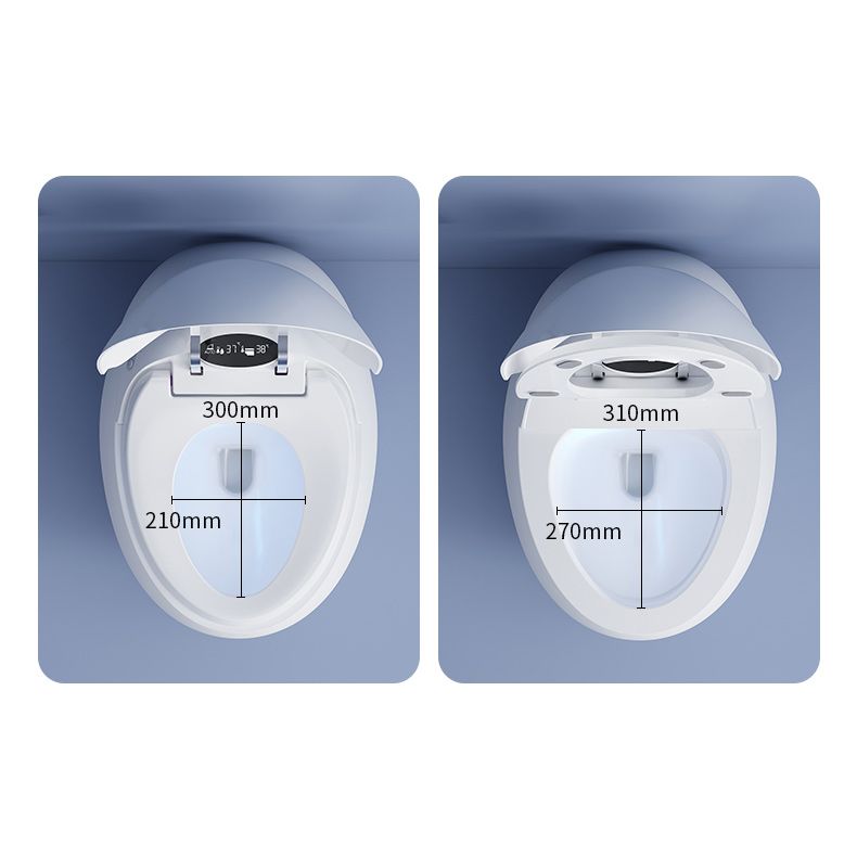 Round One-Piece Smart Toilet Bidet White All-In-One Toilet Bidet Clearhalo 'Bathroom Remodel & Bathroom Fixtures' 'Bidets' 'Home Improvement' 'home_improvement' 'home_improvement_bidets' 'Toilets & Bidets' 1200x1200_d562f9dd-1318-49cd-ad4a-56d9a7c22dd3