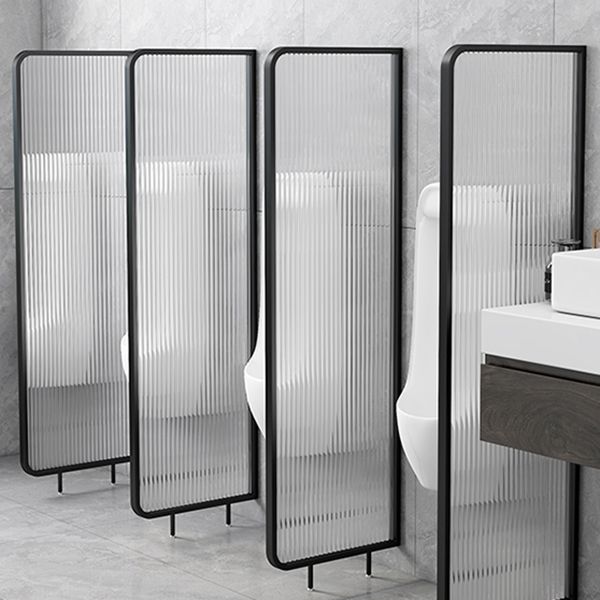 Patterned Bath Fixed Panel Metal Tempered Fixed Glass Panel with Square Hardware Clearhalo 'Bathroom Remodel & Bathroom Fixtures' 'Home Improvement' 'home_improvement' 'home_improvement_shower_tub_doors' 'Shower and Tub Doors' 'shower_tub_doors' 'Showers & Bathtubs' 1200x1200_d578ef8f-77c5-409a-9a05-78e3a32b31ba