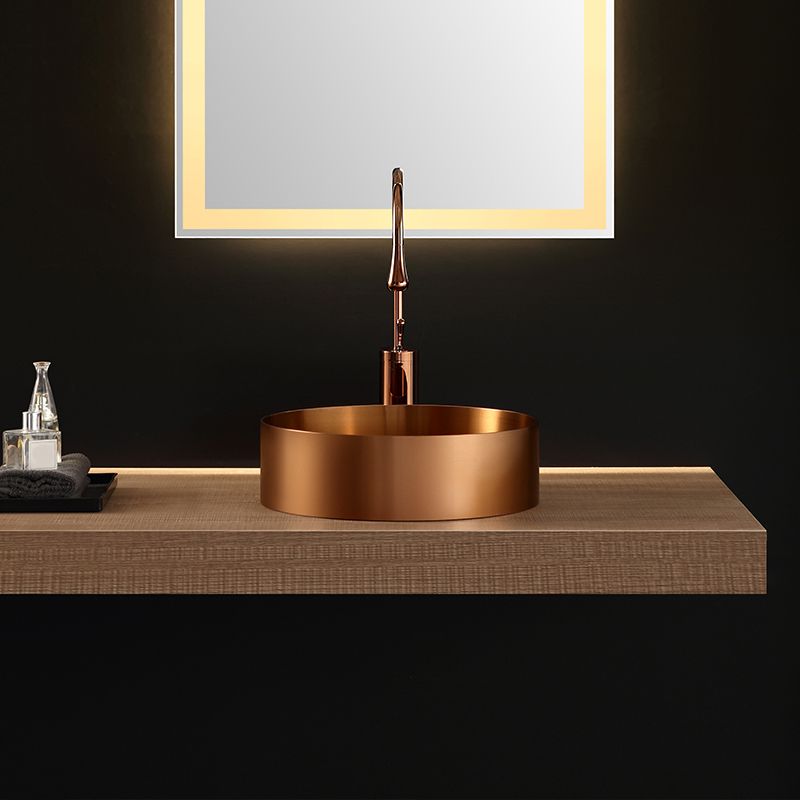 Modern Bathroom Sink Metal Wash Stand with Basin and Faucet Bathroom Sink Clearhalo 'Bathroom Remodel & Bathroom Fixtures' 'Bathroom Sinks & Faucet Components' 'Bathroom Sinks' 'bathroom_sink' 'Home Improvement' 'home_improvement' 'home_improvement_bathroom_sink' 1200x1200_d57c28b2-16ea-4cb7-94d2-c39a768afc7d