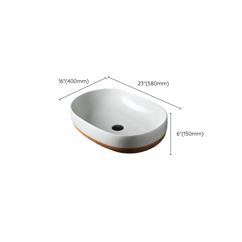 Traditional Bathroom Sink Porcelain Round Vessel with Pop-Up Drain Clearhalo 'Bathroom Remodel & Bathroom Fixtures' 'Bathroom Sinks & Faucet Components' 'Bathroom Sinks' 'bathroom_sink' 'Home Improvement' 'home_improvement' 'home_improvement_bathroom_sink' 1200x1200_d57eb2a1-089c-48c9-9df1-0cb79ca933a4
