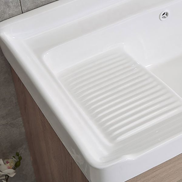 Modern Wood Bathroom Vanity Set Freestanding Single-Sink Bath Vanity Clearhalo 'Bathroom Remodel & Bathroom Fixtures' 'Bathroom Vanities' 'bathroom_vanities' 'Home Improvement' 'home_improvement' 'home_improvement_bathroom_vanities' 1200x1200_d57ef2d7-7cfc-41bc-96a3-27b18e05e726