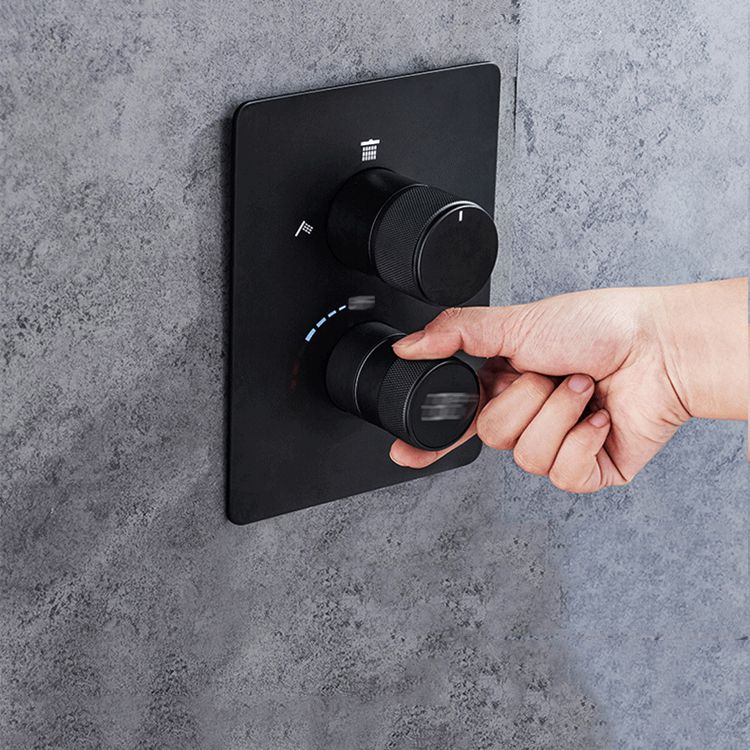 Modern Shower System Dual Shower Head Slide Bar Thermostatic Wall Mounted Shower Set Clearhalo 'Bathroom Remodel & Bathroom Fixtures' 'Home Improvement' 'home_improvement' 'home_improvement_shower_faucets' 'Shower Faucets & Systems' 'shower_faucets' 'Showers & Bathtubs Plumbing' 'Showers & Bathtubs' 1200x1200_d5a706a8-c210-4202-9c4b-bce9fa0b9fd8