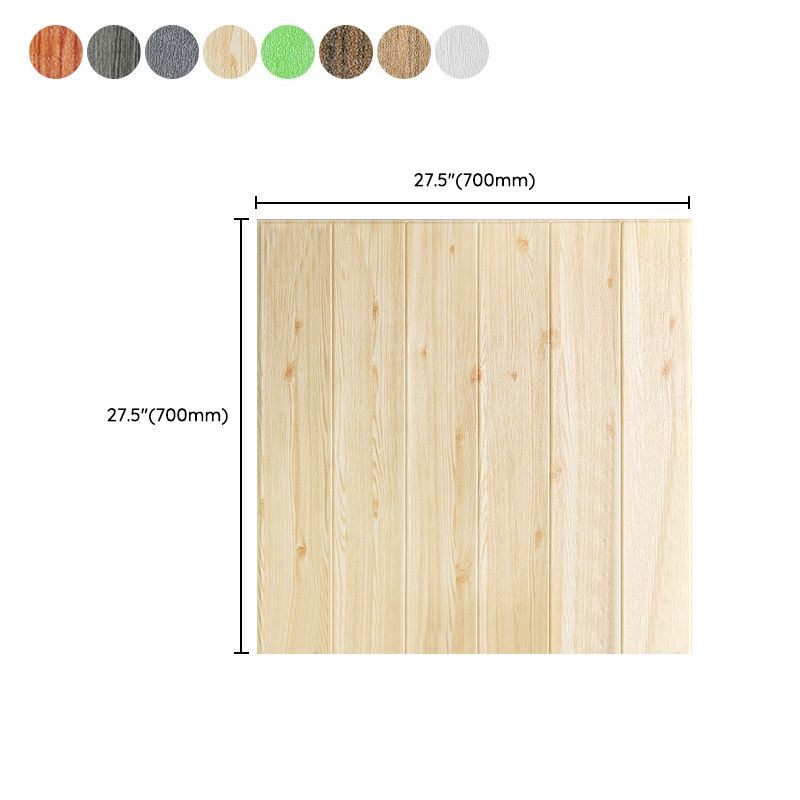 Wall Paneling Wainscoting Vinyl Peel and Stick Smooth Waterproof Indoor Wall Paneling Clearhalo 'Flooring 'Home Improvement' 'home_improvement' 'home_improvement_wall_paneling' 'Wall Paneling' 'wall_paneling' 'Walls & Ceilings' Walls and Ceiling' 1200x1200_d5b9bf8b-667c-42b9-8dee-5d914a514d57