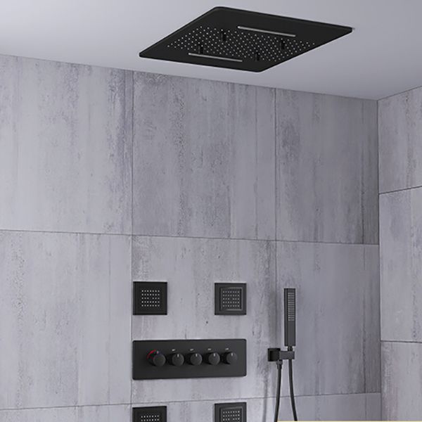 All-copper Concealed Shower Set In-wall Bathroom Minimalist Waterfall Shower Clearhalo 'Bathroom Remodel & Bathroom Fixtures' 'Home Improvement' 'home_improvement' 'home_improvement_shower_faucets' 'Shower Faucets & Systems' 'shower_faucets' 'Showers & Bathtubs Plumbing' 'Showers & Bathtubs' 1200x1200_d5f82496-ace8-46ca-8f9d-12fee663516b