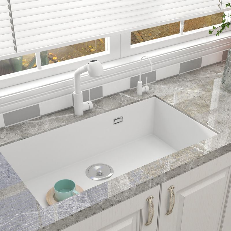 Quartz Kitchen Sink Contemporary Undermount Kitchen Sink with Rectangular Shape Clearhalo 'Home Improvement' 'home_improvement' 'home_improvement_kitchen_sinks' 'Kitchen Remodel & Kitchen Fixtures' 'Kitchen Sinks & Faucet Components' 'Kitchen Sinks' 'kitchen_sinks' 1200x1200_d6238617-bf8e-4c4a-b024-d69bb9a68ded