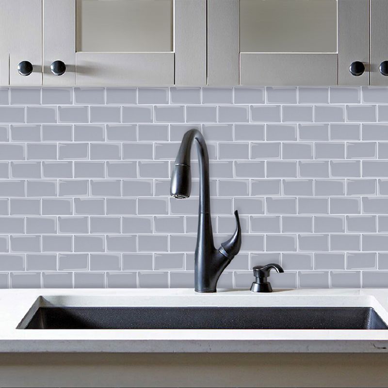 Solid Peel & Stick Subway Tile Scratch Resistant PVC Rectangle Peel and Stick Wall Tile Clearhalo 'Flooring 'Home Improvement' 'home_improvement' 'home_improvement_peel_stick_blacksplash' 'Peel & Stick Backsplash Tile' 'peel_stick_blacksplash' 'Walls & Ceilings' Walls and Ceiling' 1200x1200_d62c602f-81ad-4342-abed-ca7e7759ee2d