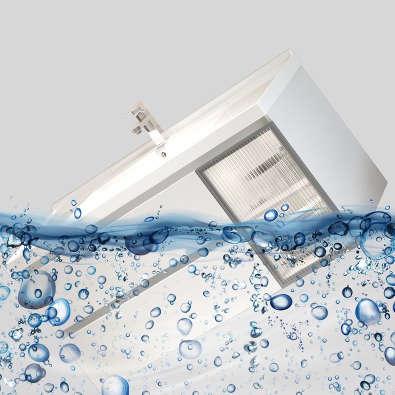 Wood Frame Bath Vanity Door Wall-Mounted Single Sink Mirror Rectangular White Vanity Clearhalo 'Bathroom Remodel & Bathroom Fixtures' 'Bathroom Vanities' 'bathroom_vanities' 'Home Improvement' 'home_improvement' 'home_improvement_bathroom_vanities' 1200x1200_d62eccc6-8d0a-48d3-a792-4ff503a46c0a