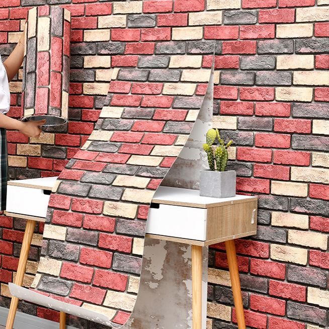 Industrial Wall Plank Brick Print Bathroom and Living Room Wall Panels Clearhalo 'Flooring 'Home Improvement' 'home_improvement' 'home_improvement_wall_paneling' 'Wall Paneling' 'wall_paneling' 'Walls & Ceilings' Walls and Ceiling' 1200x1200_d63c80f0-b91d-4783-969a-aff74193bc53