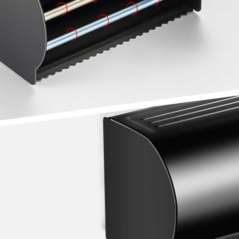 Modern Aluminum Bath Hardware Set Black Bathroom Accessory Kit Clearhalo 'Bathroom Hardware Sets' 'Bathroom Hardware' 'Bathroom Remodel & Bathroom Fixtures' 'bathroom_hardware_sets' 'Home Improvement' 'home_improvement' 'home_improvement_bathroom_hardware_sets' 1200x1200_d6643355-6120-44db-8329-a27a36e28295