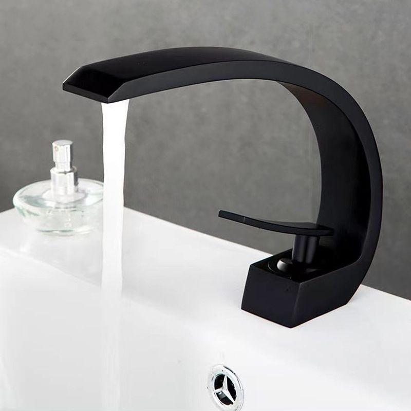 6.7 Inch High Basin Faucet Luxury 1 Hole Vanity Sink Faucet Cubic Bathroom Faucet Clearhalo 'Bathroom Remodel & Bathroom Fixtures' 'Bathroom Sink Faucets' 'Bathroom Sinks & Faucet Components' 'bathroom_sink_faucets' 'Home Improvement' 'home_improvement' 'home_improvement_bathroom_sink_faucets' 1200x1200_d6697ea7-1033-479f-b636-331da29df0c5