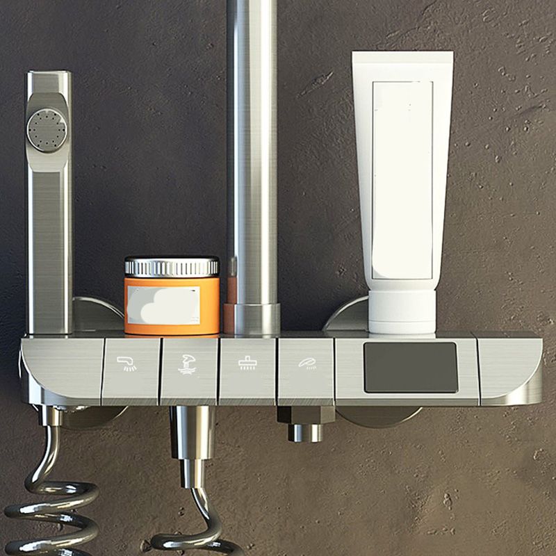 Modern Style Rectangle Shower System Spot Resist Copper Wall Mounted Shower System Clearhalo 'Bathroom Remodel & Bathroom Fixtures' 'Home Improvement' 'home_improvement' 'home_improvement_shower_faucets' 'Shower Faucets & Systems' 'shower_faucets' 'Showers & Bathtubs Plumbing' 'Showers & Bathtubs' 1200x1200_d669d705-f57a-4e50-8ffd-b83ff584c59d