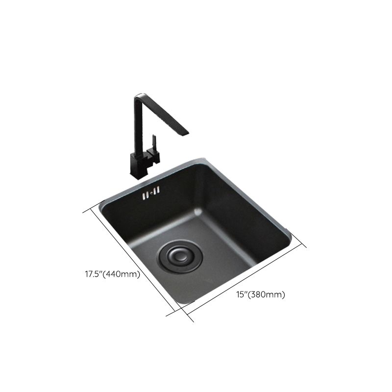 Black Stainless Steel Sink Single Bowl Undermount Sink with Basket Strainer Clearhalo 'Home Improvement' 'home_improvement' 'home_improvement_kitchen_sinks' 'Kitchen Remodel & Kitchen Fixtures' 'Kitchen Sinks & Faucet Components' 'Kitchen Sinks' 'kitchen_sinks' 1200x1200_d66a71f7-adfb-47d4-9960-c69b79df7440