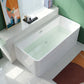 Rectangular Soaking Acrylic Bathtub Contemporary Bath Tub with Drain and Overflow Trim Clearhalo 'Bathroom Remodel & Bathroom Fixtures' 'Bathtubs' 'Home Improvement' 'home_improvement' 'home_improvement_bathtubs' 'Showers & Bathtubs' 1200x1200_d67a307a-20b4-49eb-b379-d02f99309180
