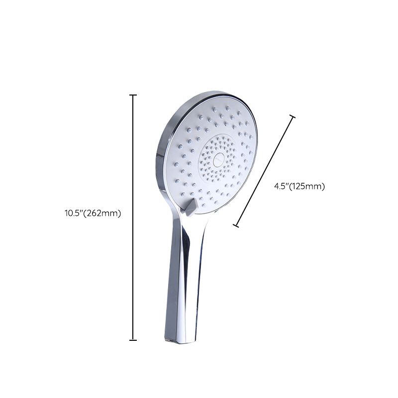 Modern Style Round Handheld Shower Bathroom Metal Wall Mounted Hand Shower Clearhalo 'Bathroom Remodel & Bathroom Fixtures' 'Home Improvement' 'home_improvement' 'home_improvement_shower_heads' 'Shower Heads' 'shower_heads' 'Showers & Bathtubs Plumbing' 'Showers & Bathtubs' 1200x1200_d68c2742-0937-4fa5-8e33-f5eb4260a877