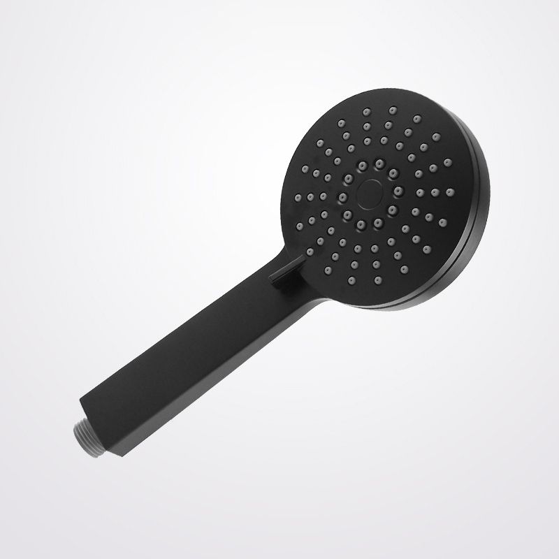 Contemporary Black Round Shower Head Combo Rain Fall Hand Shower Clearhalo 'Bathroom Remodel & Bathroom Fixtures' 'Home Improvement' 'home_improvement' 'home_improvement_shower_heads' 'Shower Heads' 'shower_heads' 'Showers & Bathtubs Plumbing' 'Showers & Bathtubs' 1200x1200_d6902115-7844-46ce-8391-71405d93ca0d