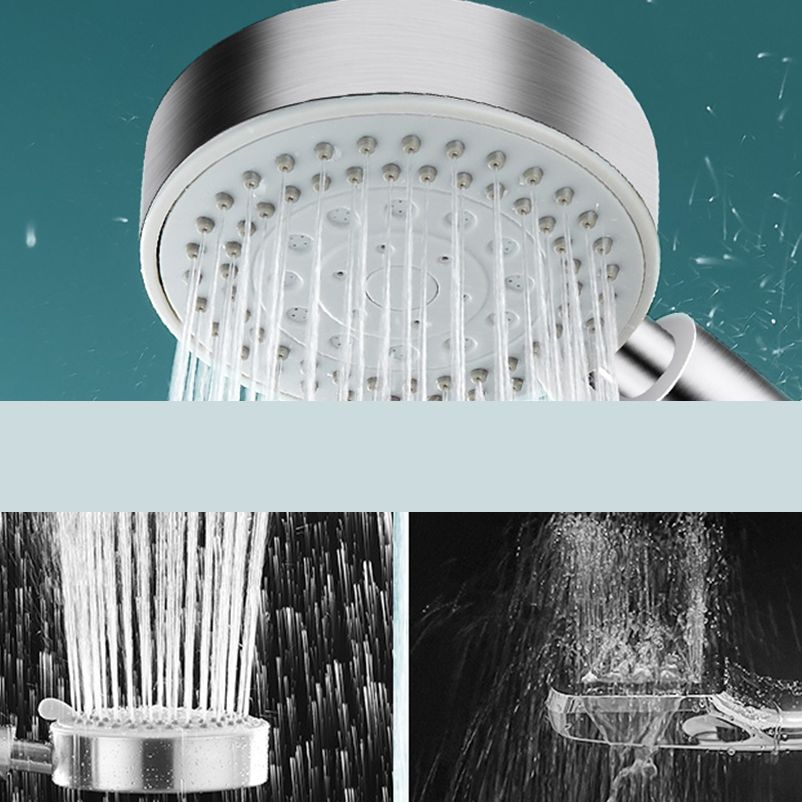 Stainless Steel Round Hand Shower Adjustable Spray Pattern Showerhead Clearhalo 'Bathroom Remodel & Bathroom Fixtures' 'Home Improvement' 'home_improvement' 'home_improvement_shower_heads' 'Shower Heads' 'shower_heads' 'Showers & Bathtubs Plumbing' 'Showers & Bathtubs' 1200x1200_d6a4f4ec-e6fc-43a7-b090-2ed5e48894b7