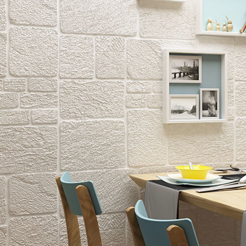 Waterproof Wall Ceiling 3D Faux Stone Foam Peel and Stick Living Room Panel (10-Pack) Clearhalo 'Flooring 'Home Improvement' 'home_improvement' 'home_improvement_wall_paneling' 'Wall Paneling' 'wall_paneling' 'Walls & Ceilings' Walls and Ceiling' 1200x1200_d6c43b3f-28cd-426b-9ac6-43580b1c3e40