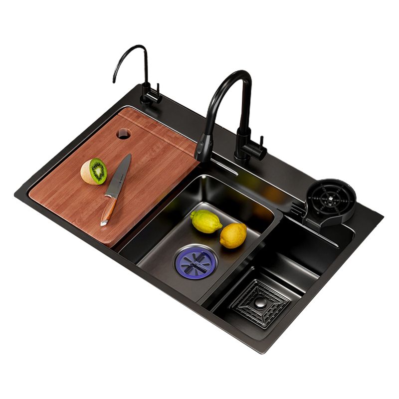 Classic Style Sink Set Stainless Steel Friction Resistant Sink Set for Kitchen Clearhalo 'Home Improvement' 'home_improvement' 'home_improvement_kitchen_sinks' 'Kitchen Remodel & Kitchen Fixtures' 'Kitchen Sinks & Faucet Components' 'Kitchen Sinks' 'kitchen_sinks' 1200x1200_d6eccbc1-d277-4197-8c04-a5d66eb514fb