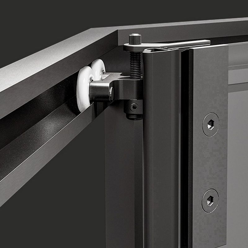 Framed Neo-Angle Shower Enclosure Single Sliding Shower Enclosure with Header Clearhalo 'Bathroom Remodel & Bathroom Fixtures' 'Home Improvement' 'home_improvement' 'home_improvement_shower_stalls_enclosures' 'Shower Stalls & Enclosures' 'shower_stalls_enclosures' 'Showers & Bathtubs' 1200x1200_d6f35ccc-81e0-47b3-894a-58aa08de30a9