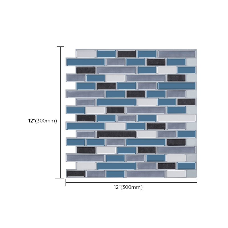 Modern Peel & Stick Field Tile PVC Staggered Joint Peel & Stick Subway Tile Clearhalo 'Flooring 'Home Improvement' 'home_improvement' 'home_improvement_peel_stick_blacksplash' 'Peel & Stick Backsplash Tile' 'peel_stick_blacksplash' 'Walls & Ceilings' Walls and Ceiling' 1200x1200_d70a3677-0f89-482a-be26-257f36528b0c