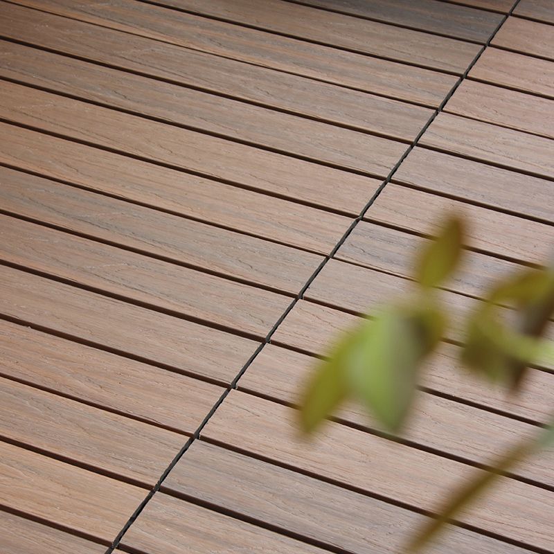Rectangle Water Resistant Wooden Floor Smooth Engineered Floor Tile for Patio Garden Clearhalo 'Flooring 'Hardwood Flooring' 'hardwood_flooring' 'Home Improvement' 'home_improvement' 'home_improvement_hardwood_flooring' Walls and Ceiling' 1200x1200_d70d380b-9d8c-4508-826a-4d5159aeca19